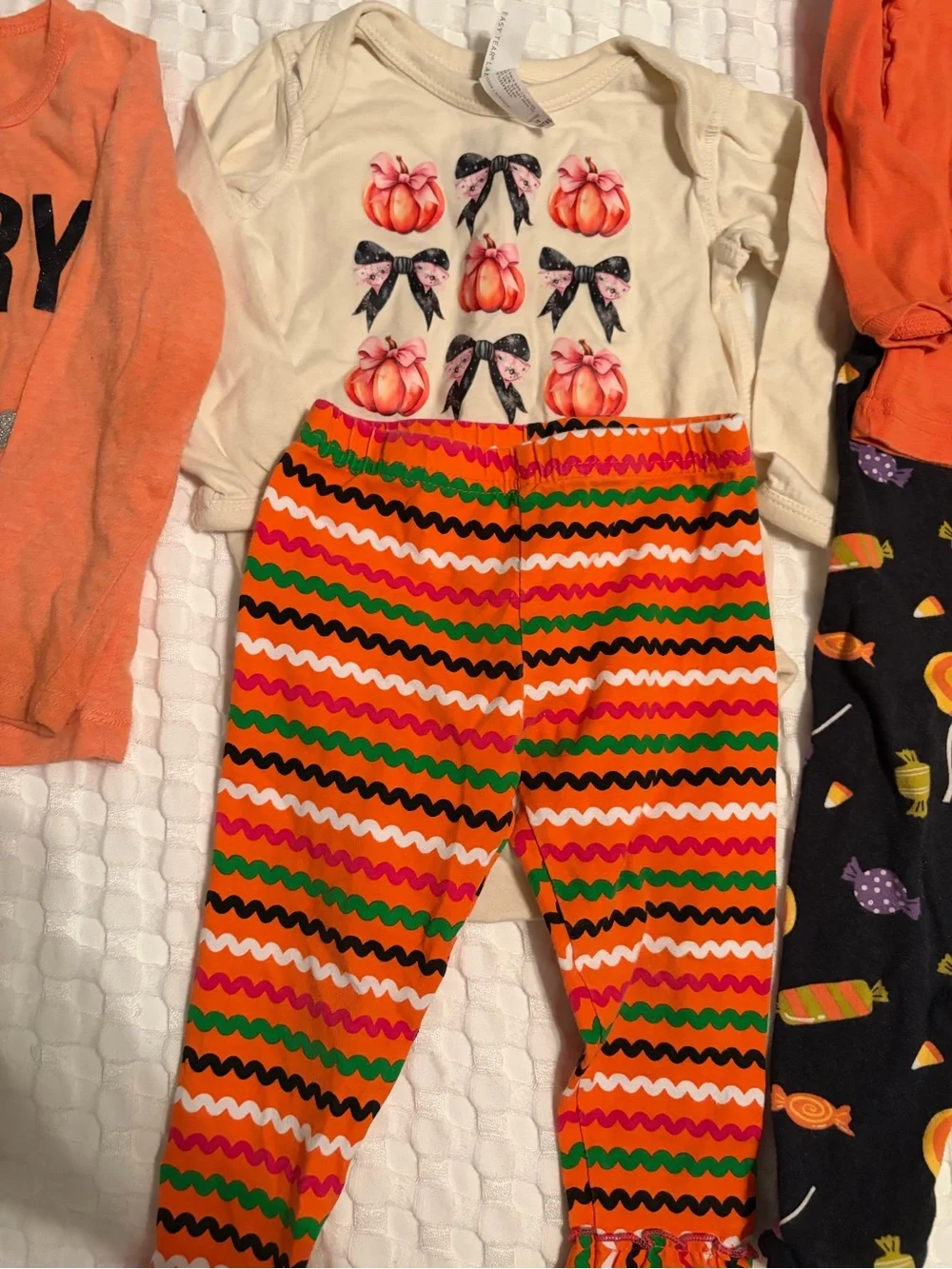 Carter's Orange & Cream Halloween Mix Matching Set